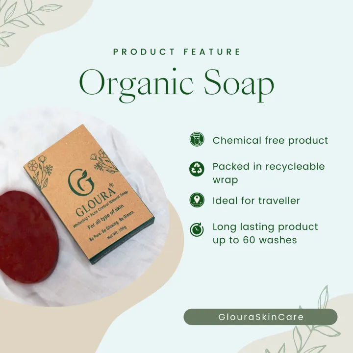 Gloura Whitening & Acne Control Handmade Soap